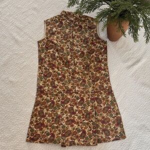 Vintage Unbranded Paisley Print Sleeveless Dress